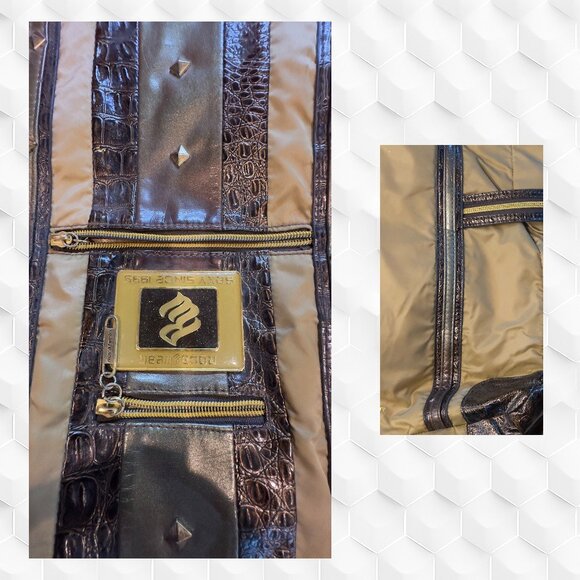 Vintage ROCAWEAR Gold/Beige/Brown Tote/Handbag – HARD TO FIND, Mint Condition - Picture 7 of 11